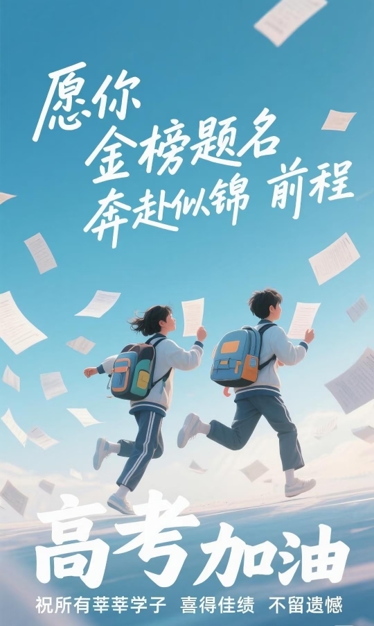 航空快递为高考学子们送去最美好祝愿