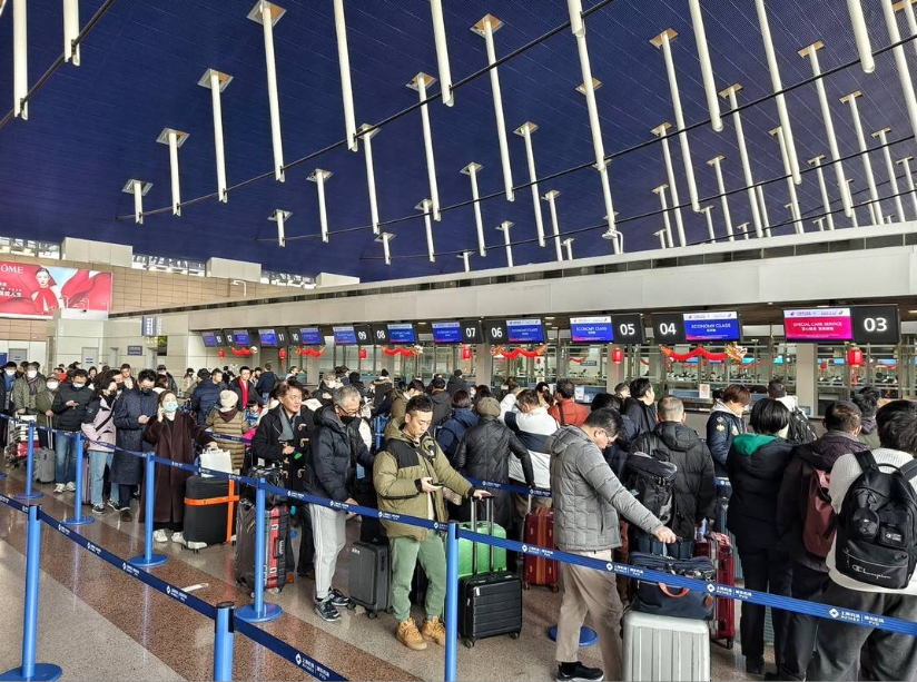 运输旅客近1650万，同比增54%，东航2024春运